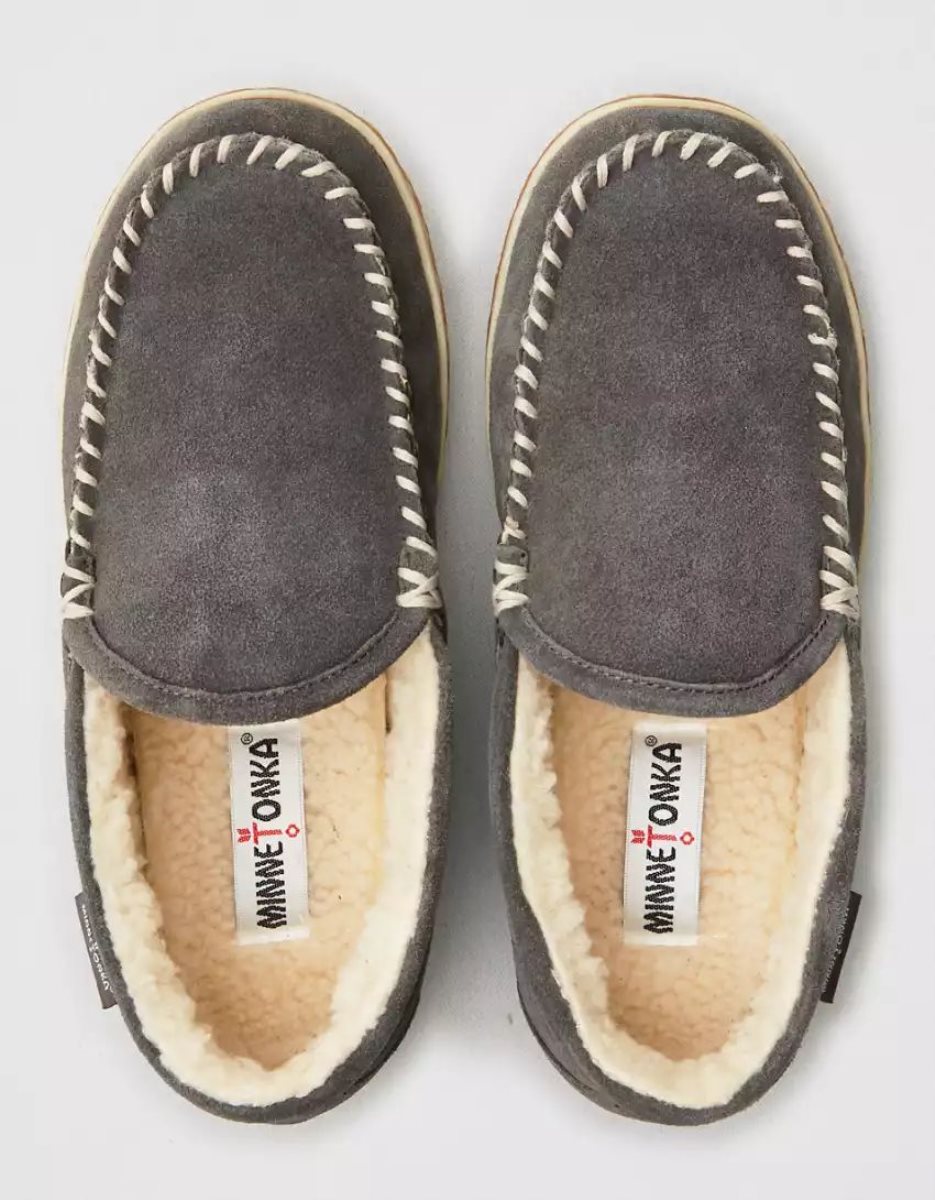 Chaussons American Eagle Tilden Moccasin Grise Homme | WZN-13020560